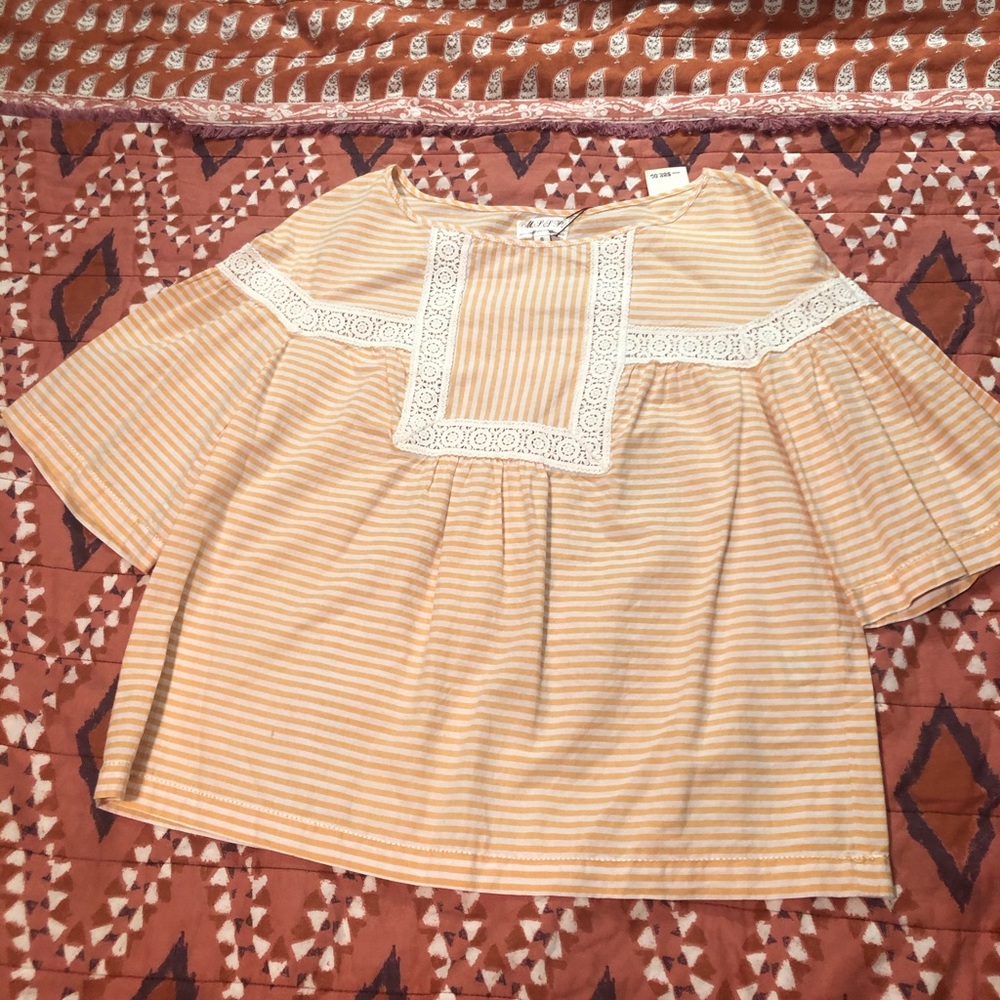 MSSP crocheted detailed blouse shirt